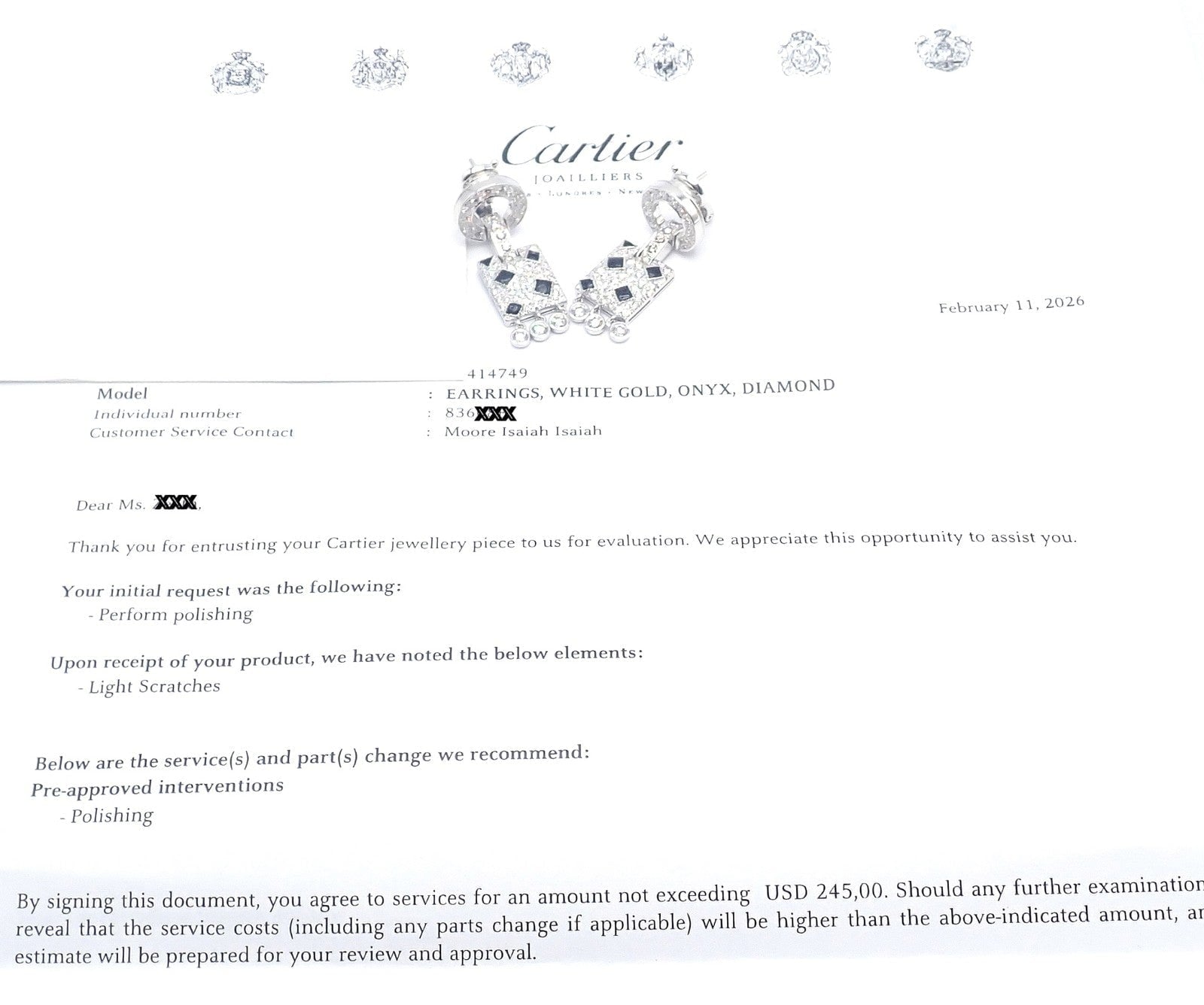 Cartier Jewelry & Watches:Fine Jewelry:Earrings Authentic! Cartier Panthere Panther 18k White Gold Diamond Black Onyx Earrings