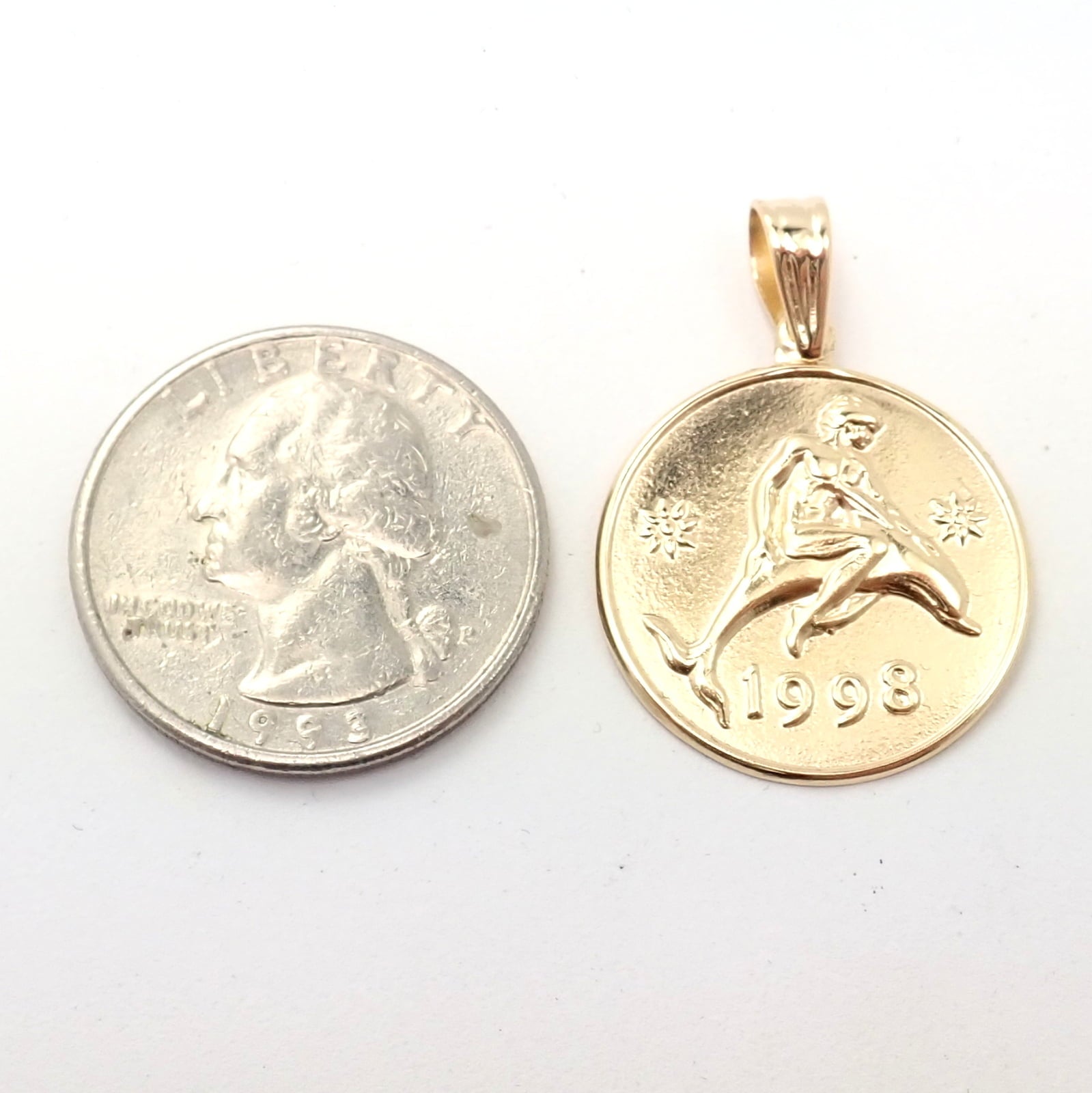 Ilias Lalalounis Jewelry & Watches:Fine Jewelry:Necklaces & Pendants Rare! Vintage Ilias Lalaounis Good Luck Dolphin Boy Charm Pendant 1998