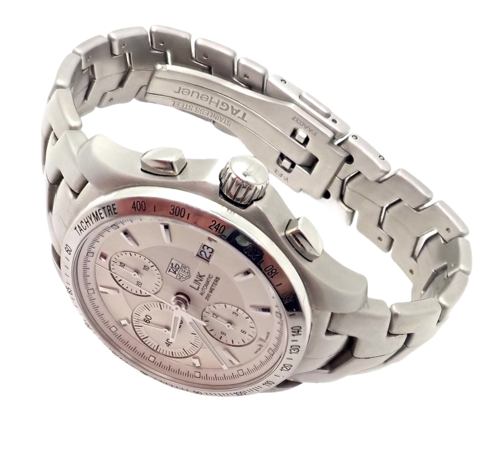 Tag Heuer Jewelry & Watches:Watches, Parts & Accessories:Watches:Wristwatches Authentic Tag Heuer Link Automatic Calibre 16 CJF2111-0 Exhibition Mens Watch