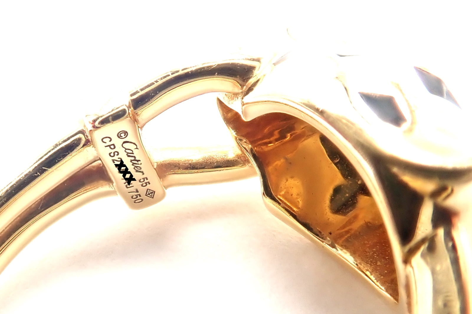 Cartier Jewelry & Watches:Fine Jewelry:Rings Authentic! Cartier Panther Panthere 18k Gold Diamond Lacquer Tsavorite Ring Cert