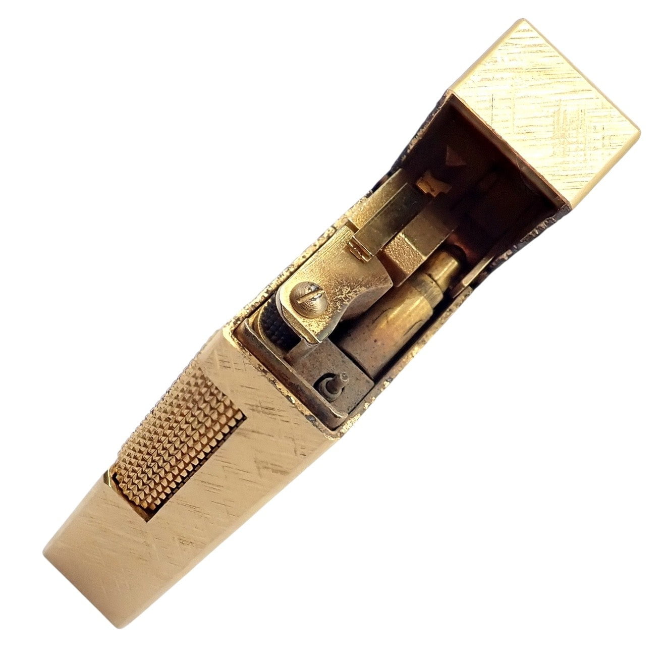Dunhill Collectibles:Tobacciana:Lighters:Dunhill Vintage Dunhill Gold Plated Rollagas Lighter 1970's Monogrammed