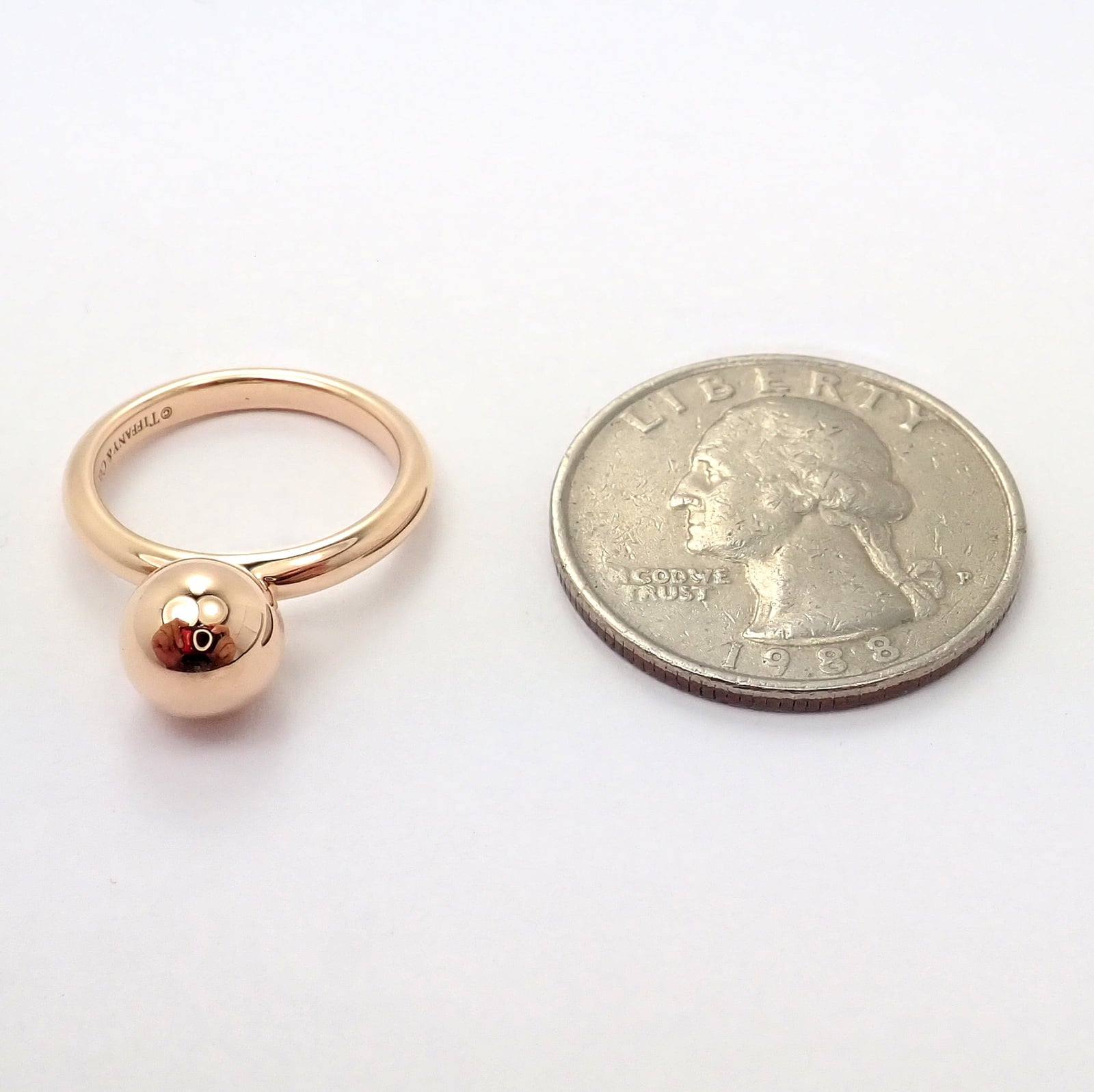 Tiffany & Co. Jewelry & Watches:Fine Jewelry:Rings Tiffany & Co. 18k Yellow Gold New York Ball Globe Ring Sz 3.75