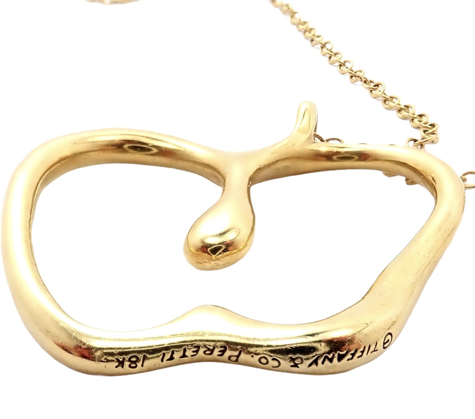 Tiffany & Co. Jewelry & Watches:Fine Jewelry:Necklaces & Pendants Authentic! Tiffany & Co Peretti 18k Yellow Gold Large Apple Pendant Necklace