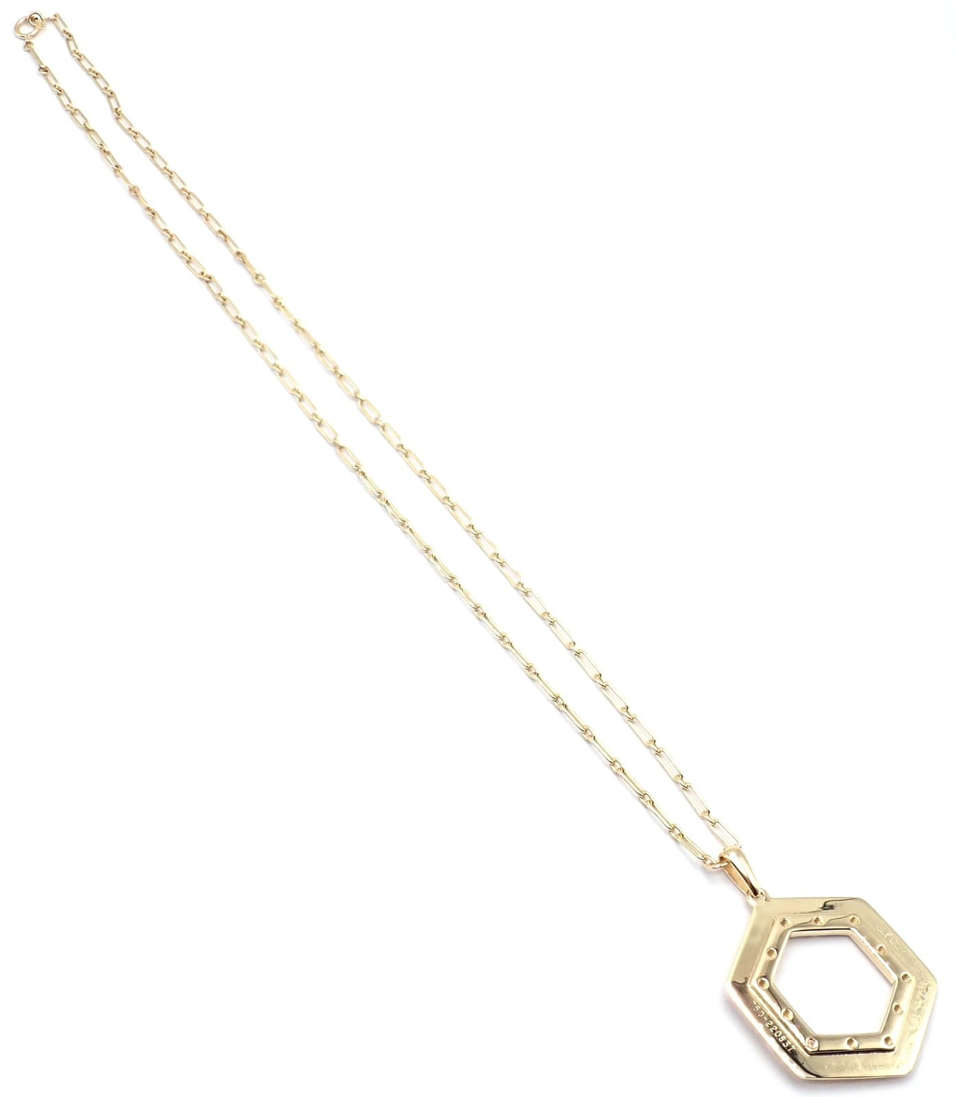 Vintage Cartier Zodiac 18k Yellow Gold Diamond Pendant Link Chain Necklace | Fortrove