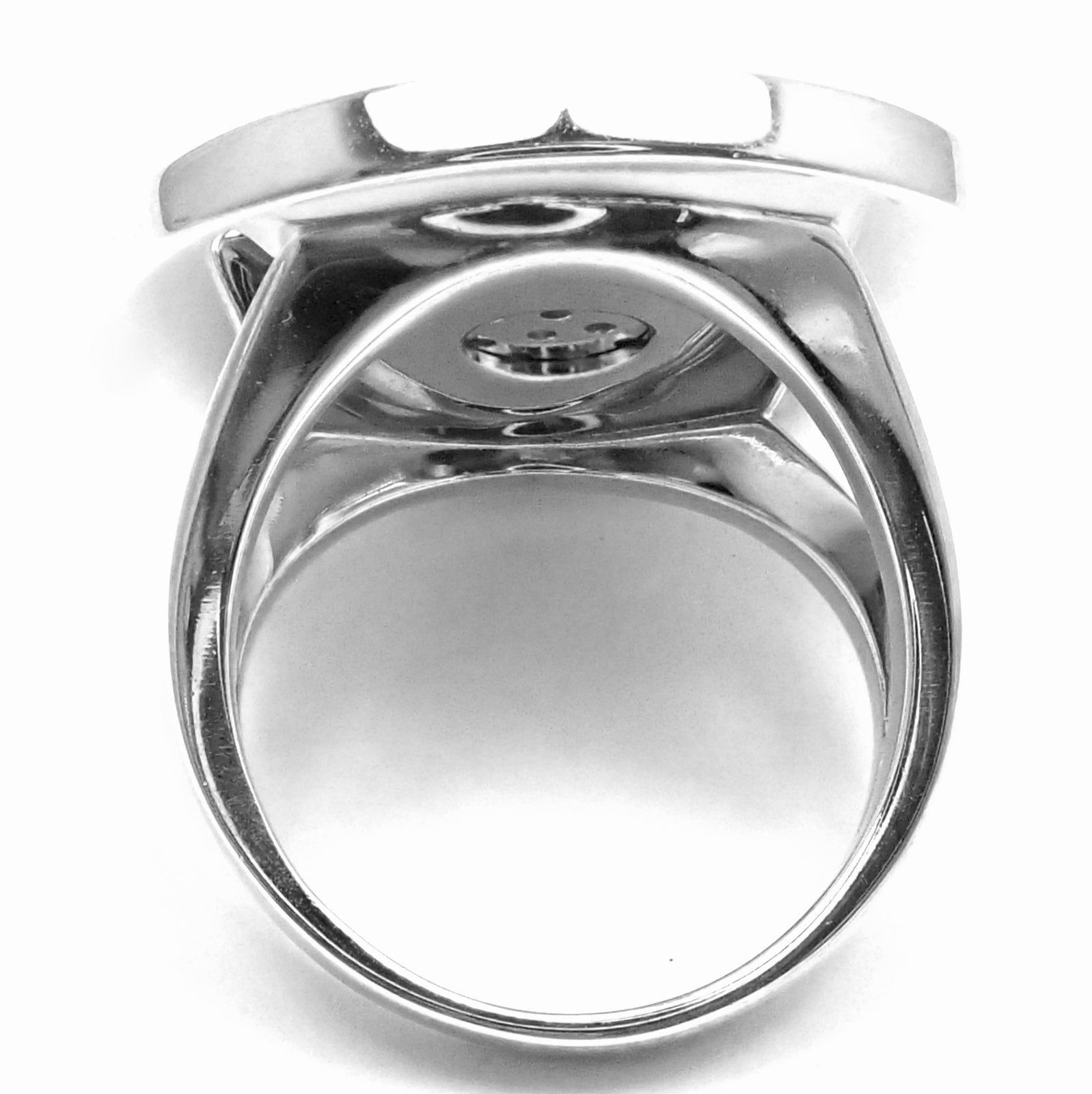 Rare! Authentic Bvlgari Bulgari 18k White Gold Diamond Ring | Fortrove
