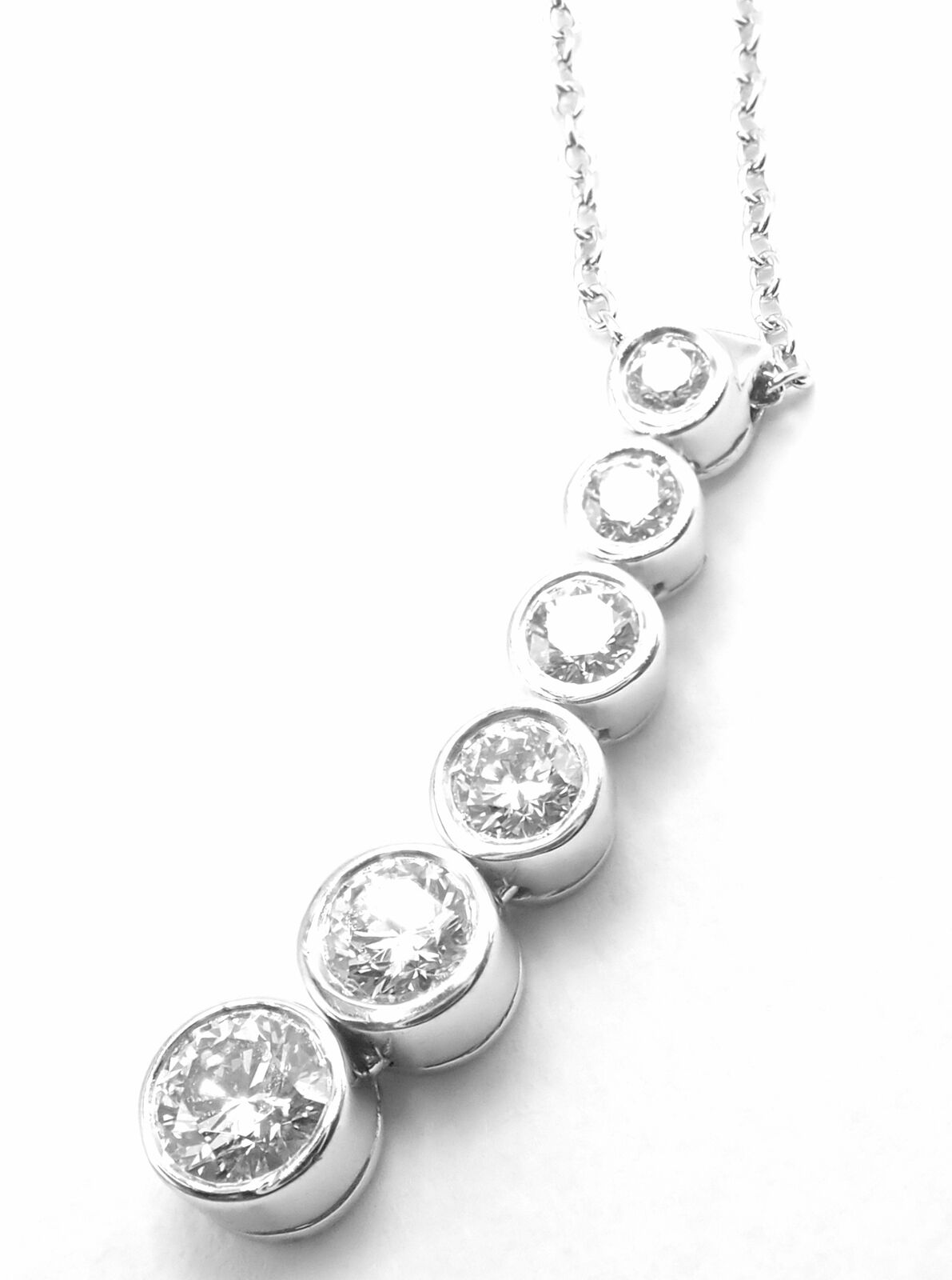 Tiffany & Co. Jewelry & Watches:Fine Jewelry:Necklaces & Pendants Authentic! Tiffany & Co Platinum Jazz Diamond Pendant Necklace