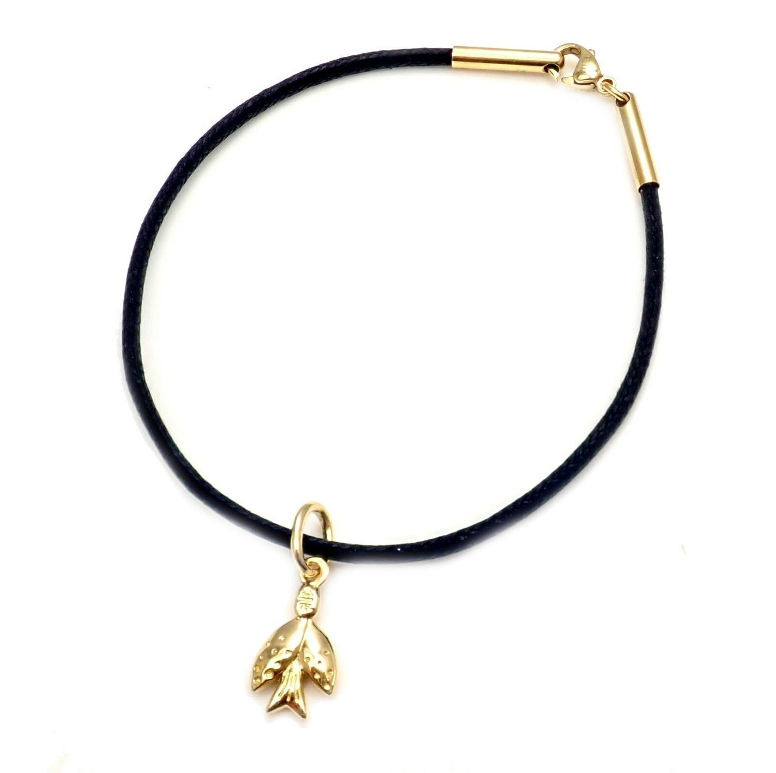 Temple St. Clair Jewelry & Watches:Fine Jewelry:Bracelets & Charms Temple St Clair 18k Flying Dove Charm Cord Bracelet
