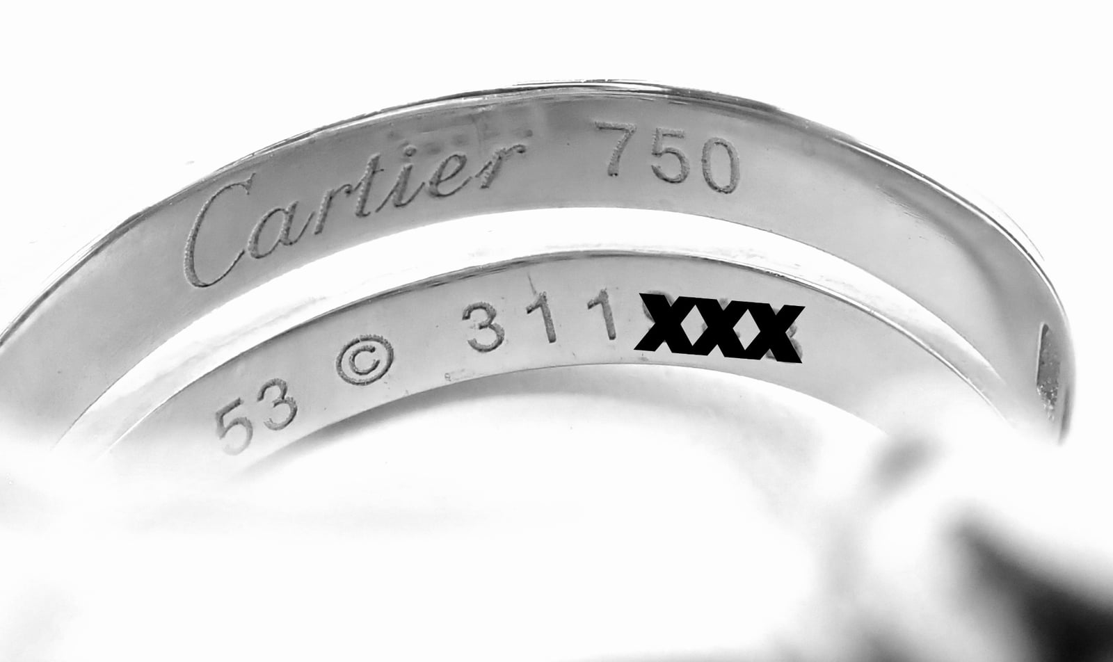 Cartier Jewelry & Watches:Fine Jewelry:Rings Authentic! Cartier Le Baiser Du Dragon 18k White Gold Diamond Ruby Ring Size 53