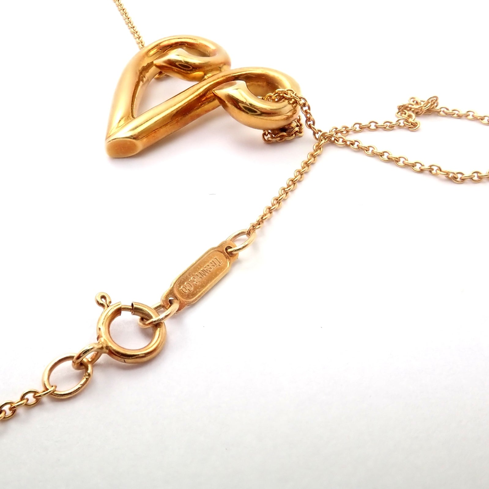 Tiffany & Co Picasso 18k Yellow Gold Large Zodiac Aries Pendant Necklace | Fortrove