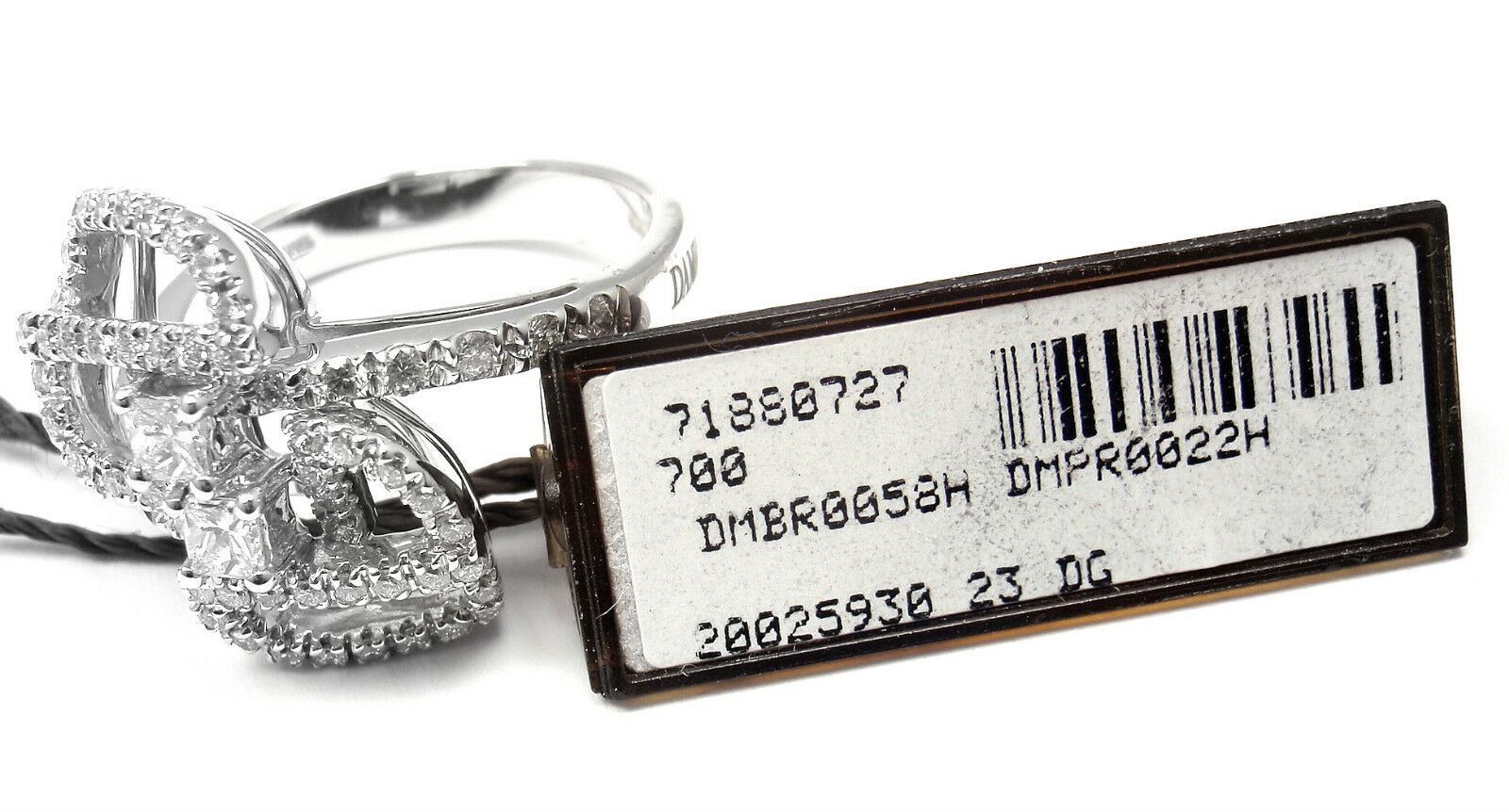 Damiani Jewelry & Watches:Fine Jewelry:Rings New! Authentic Damiani Madeira Mirror 18k White Gold .80ct Diamond Ring Box Cert