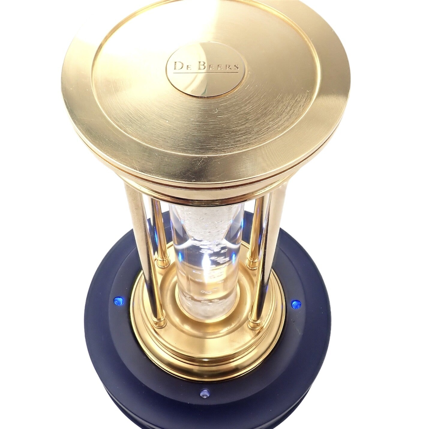DeBeers Collectibles:Decorative Collectibles:Clocks:Other Clocks Authentic! De Beers Limited Edition Millennium 2000 Diamond Brass Hourglass