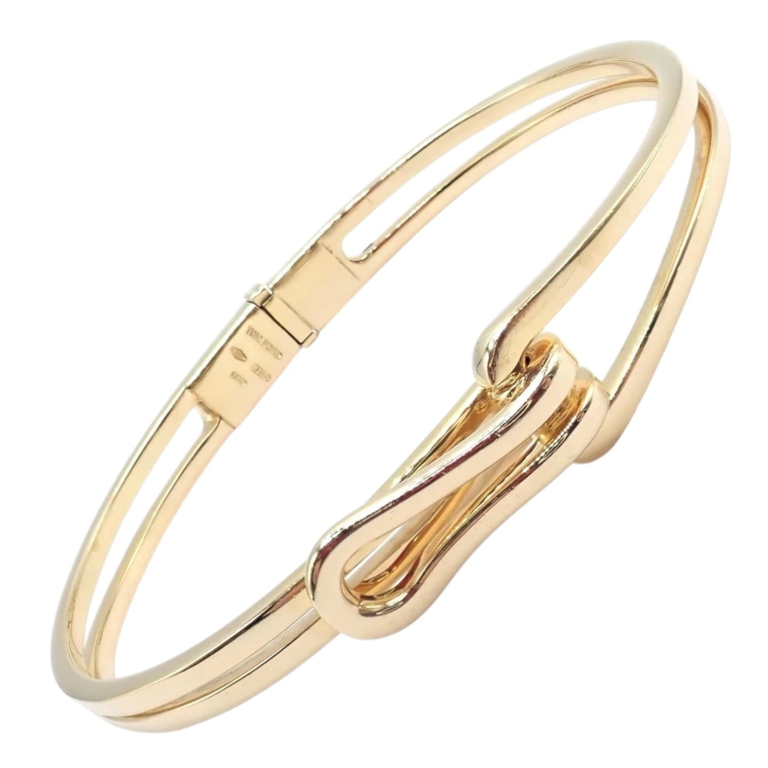 Rare! Authentic! Tom Ford 18k Yellow Gold Bangle Bracelet | Fortrove