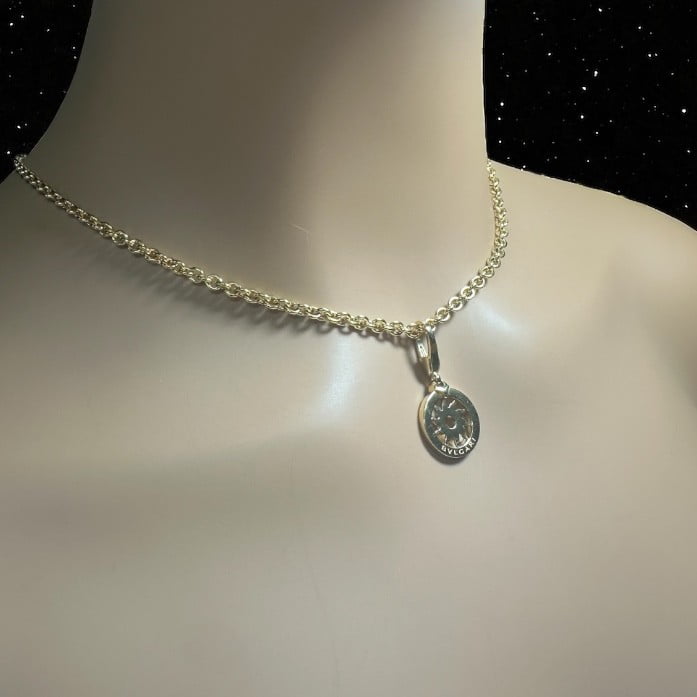 Bvlgari Jewelry & Watches:Fine Jewelry:Necklaces & Pendants Authentic! Bvlgari Bulgari 18k Yellow Gold 19.5" Tondo Sun Pendant Necklace