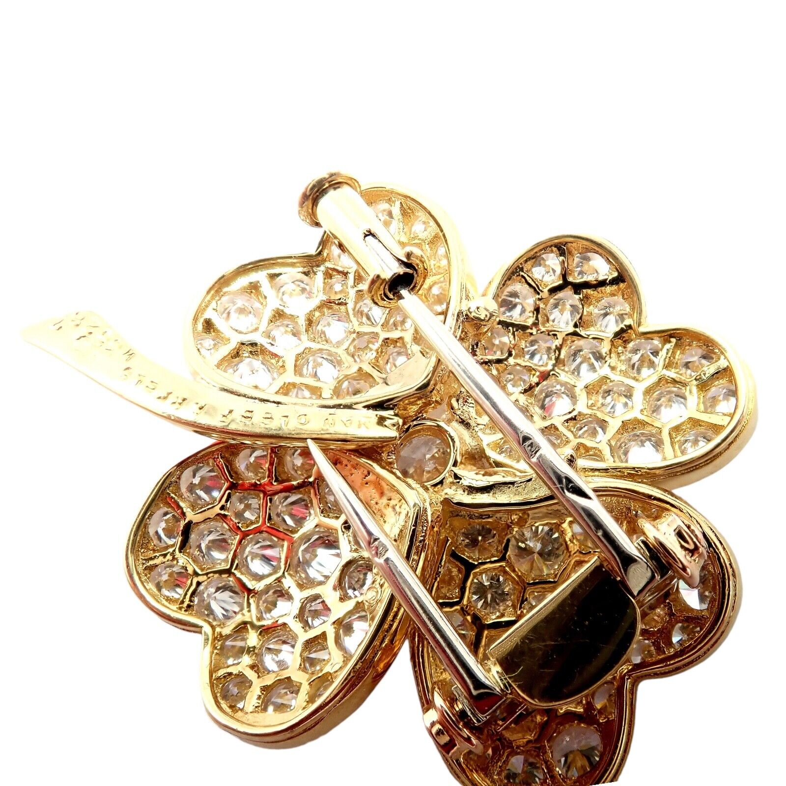 Van Cleef & Arpels Jewelry & Watches:Fine Jewelry:Brooches & Pins Vintage! Van Cleef & Arpels Cosmos 18k Yellow Gold Diamond Brooch Pendant