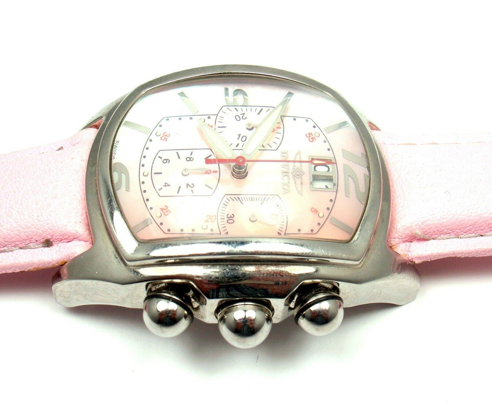 Invicta Jewelry & Watches:Watches, Parts & Accessories:Watches:Wristwatches Rare! Invicta Large Dragon Lupah Pink Mother of Pearl Quartz Mens Watch 2467