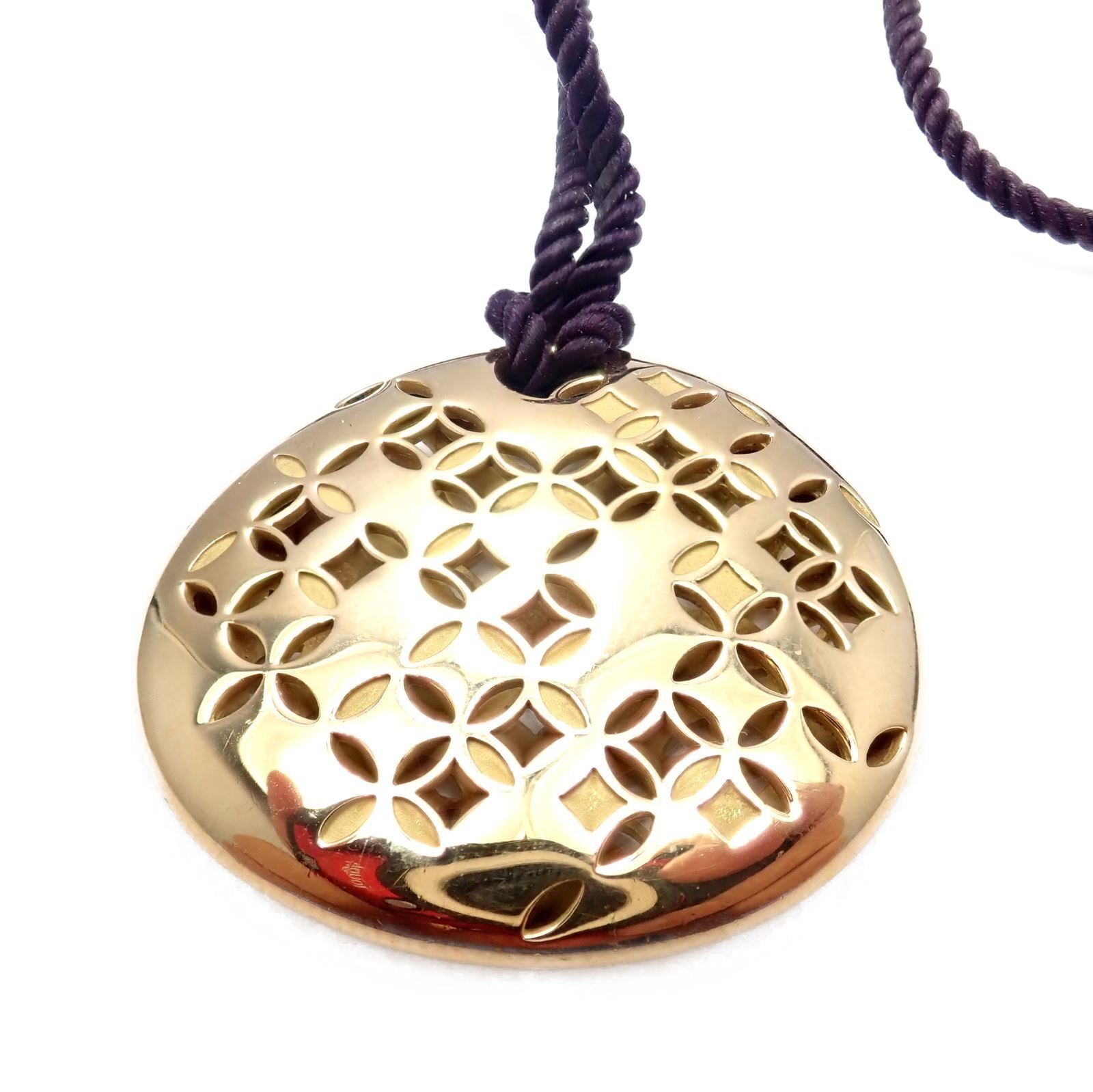Louis Vuitton Jewelry & Watches:Fine Jewelry:Necklaces & Pendants Rare! Louis Vuitton 18k Yellow Gold Large Pendant Necklace 27.8g