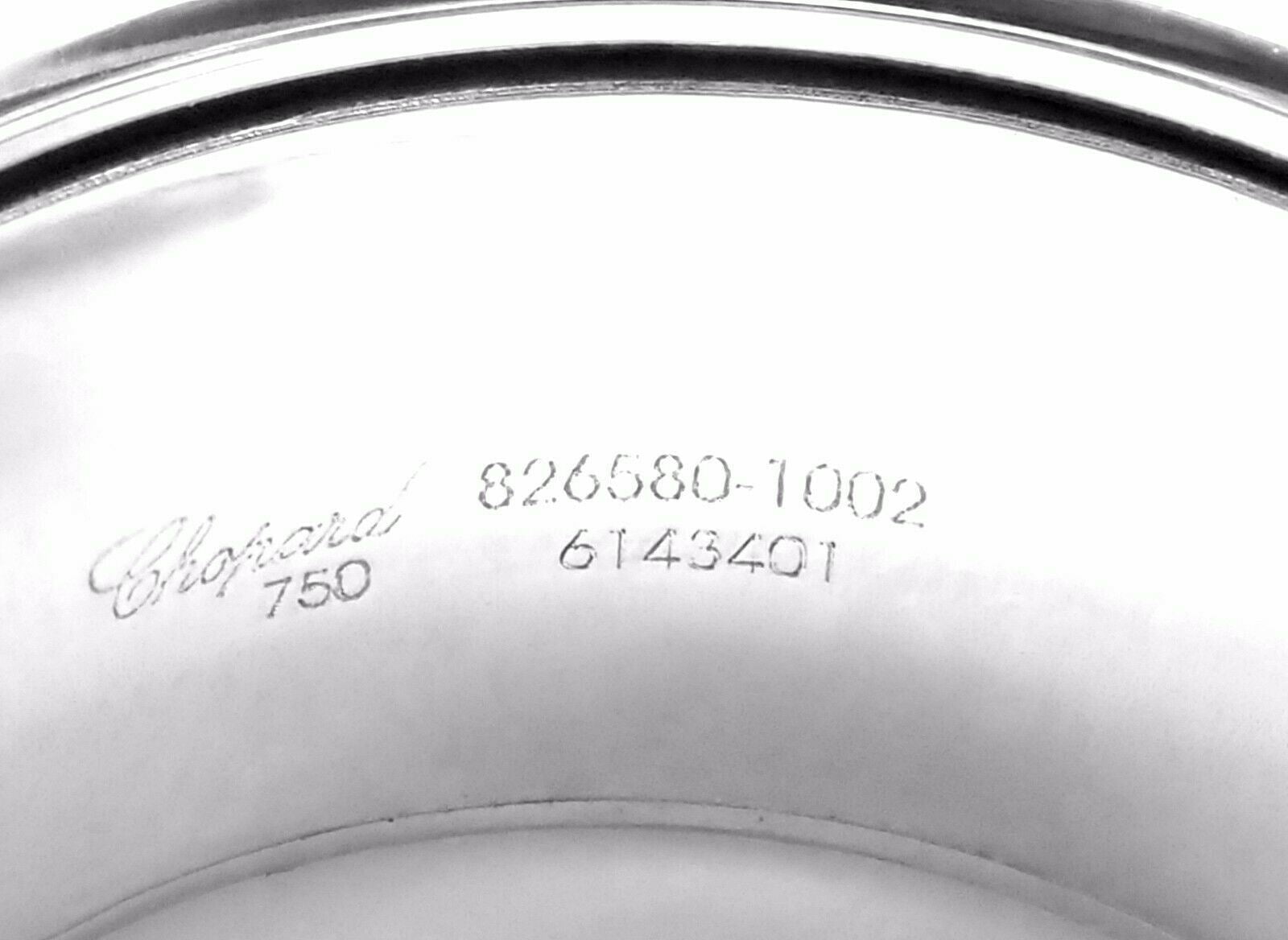 Chopard Jewelry & Watches:Fine Jewelry:Rings Chopard Chopardissimo 18k White Gold Diamond Signature Band Ring Size 6 Cert