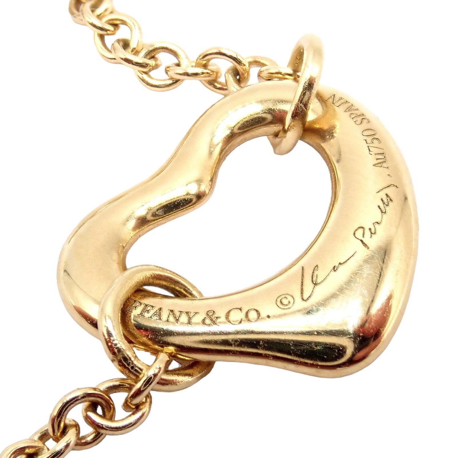 Vintage Tiffany & Co. 18k Yellow Gold Peretti 5 Loving Heart