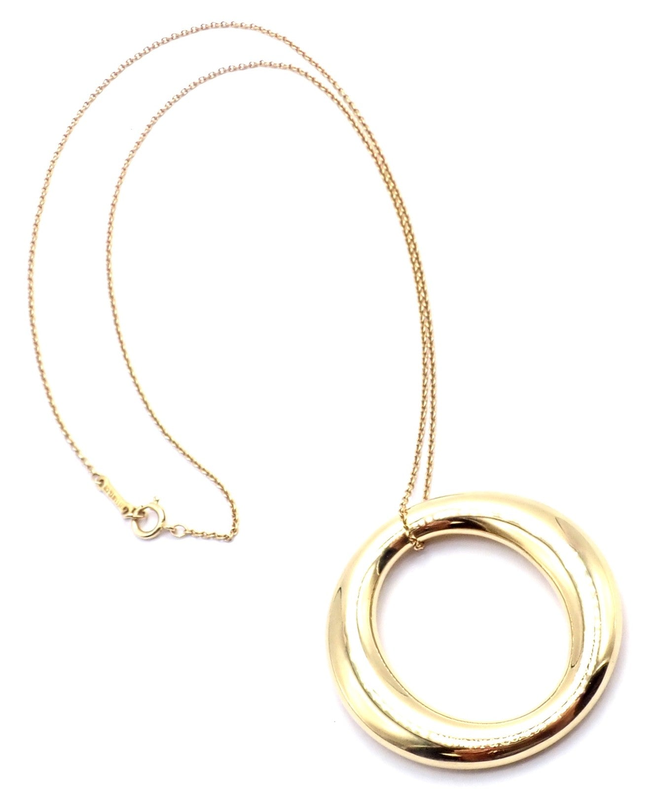 Tiffany & Co. Jewelry & Watches:Fine Jewelry:Necklaces & Pendants Authentic! Tiffany & Co Sevillana 18k Yellow Gold Peretti Large Pendant Necklace