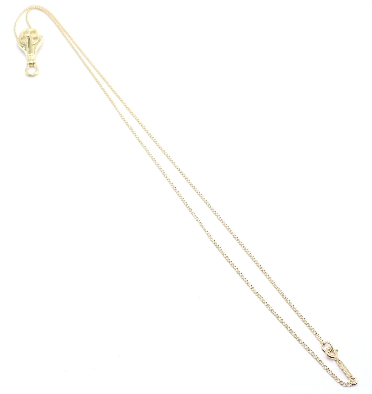 Tiffany & Co. Jewelry & Watches:Fine Jewelry:Necklaces & Pendants Vintage! Tiffany & Co Ralph Lauren 18k Yellow Gold Pulley Pendant Necklace