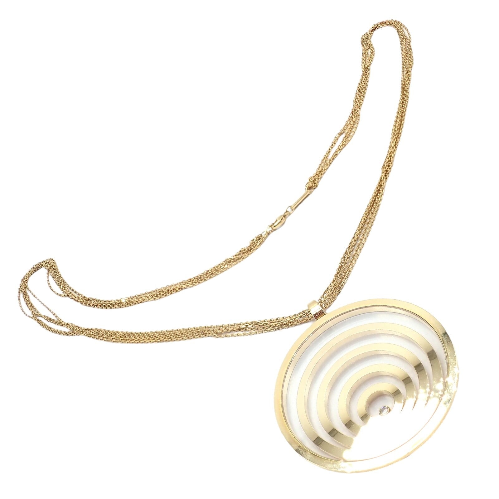 Chopard Jewelry & Watches:Fine Jewelry:Necklaces & Pendants Chopard 18k Yellow Gold Extra Large Happy Spirit Diamond 5 Strand Necklace