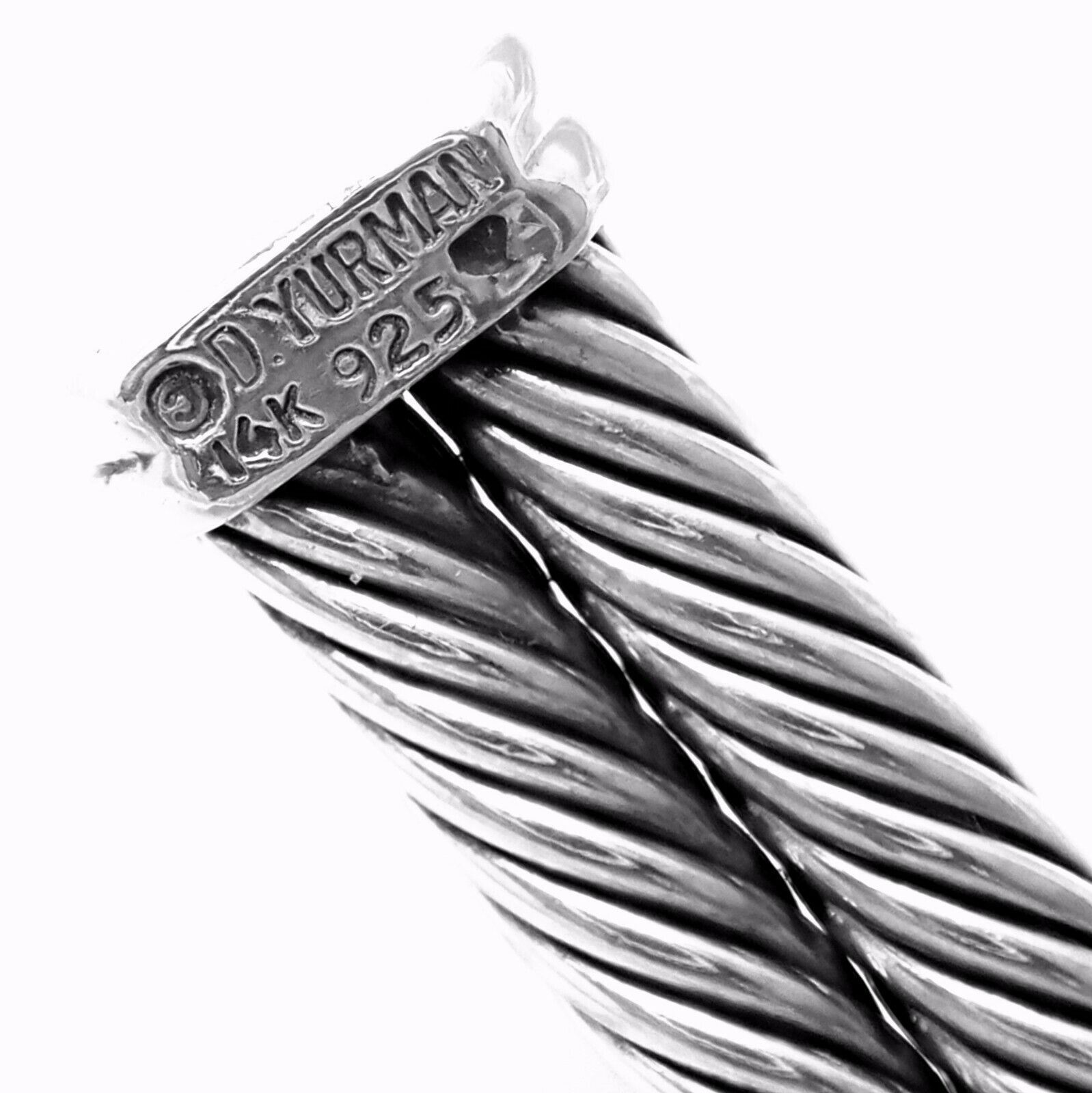 David Yurman Jewelry & Watches:Fine Jewelry:Necklaces & Pendants Authentic! David Yurman 14k Gold Silver Citrine Double Cable Collar Necklace