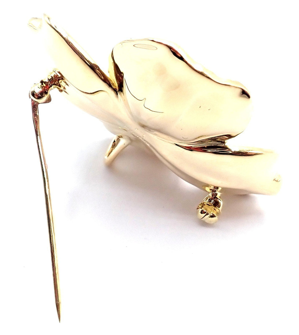 Tiffany & Co. Jewelry & Watches:Fine Jewelry:Brooches & Pins Authentic! Tiffany & Co Dogwood 18k Yellow Gold Diamond Pin Brooch Pendant