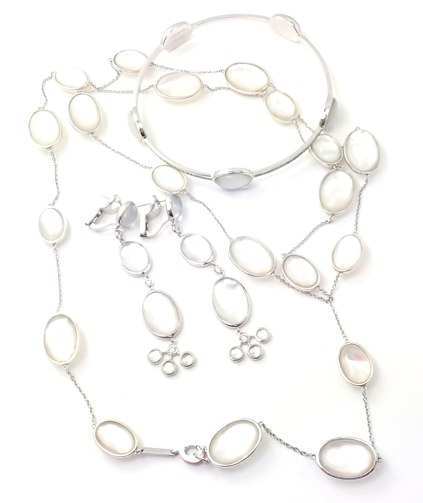 Ivanka Trump Jewelry & Watches:Fine Jewelry:Jewelry Sets Ivanka Trump Bubble 18k Gold Diamond Crystal MOP Set Necklace Bracelet Earrings