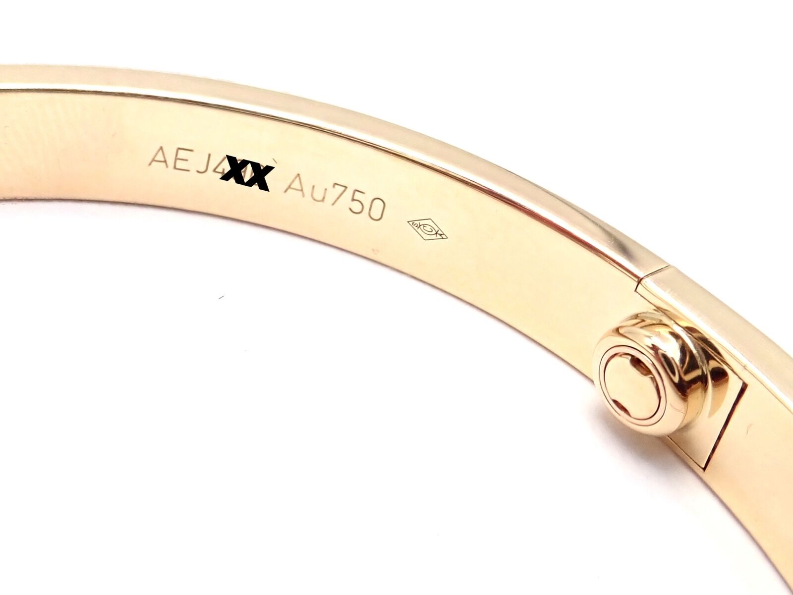 Cartīer ゴールドバングル Vintage ID Coil Bangle by Cartier France