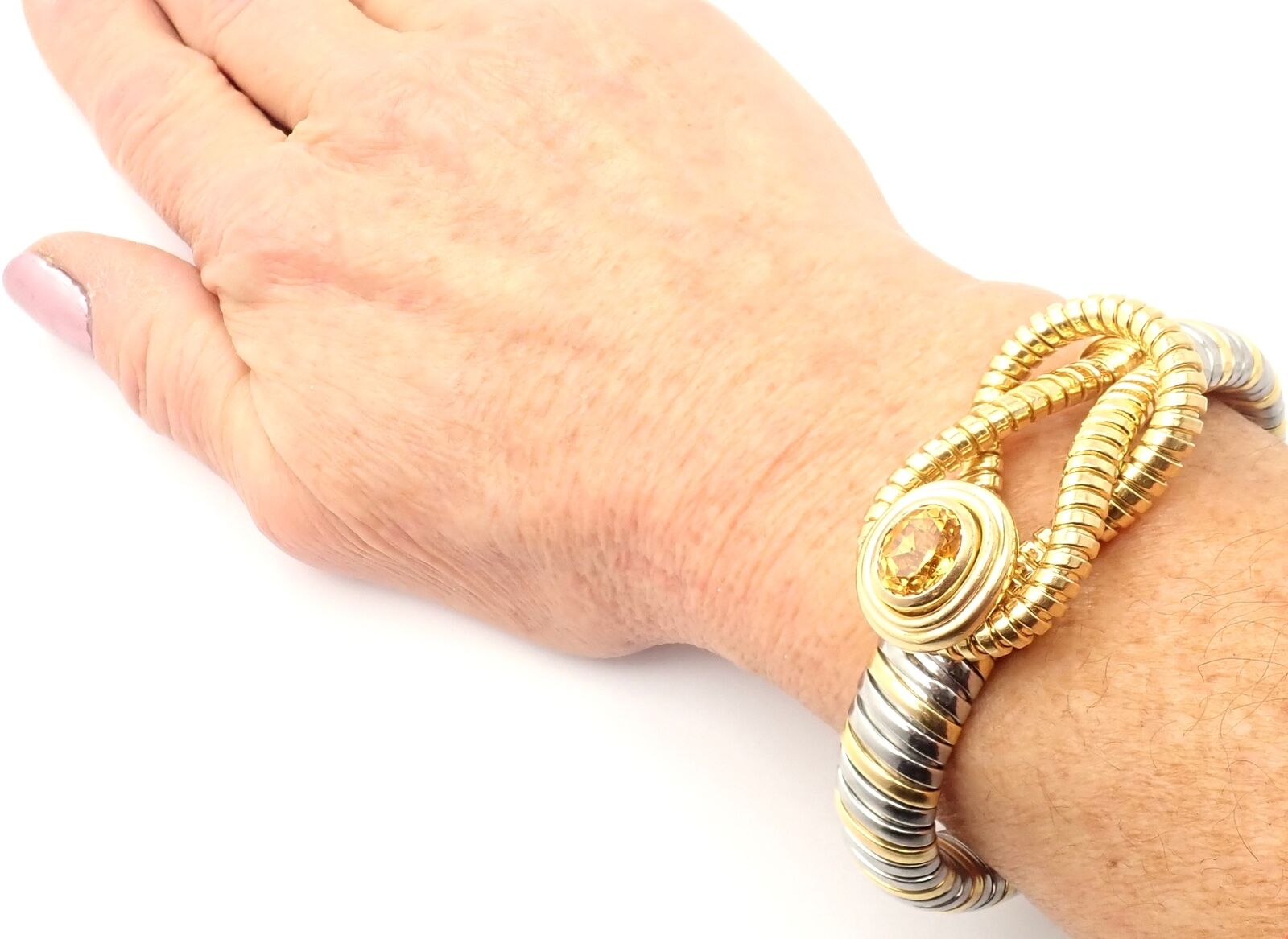 Authentic Cartier Hercules Knot 18k Yellow Gold Stainless Steel
