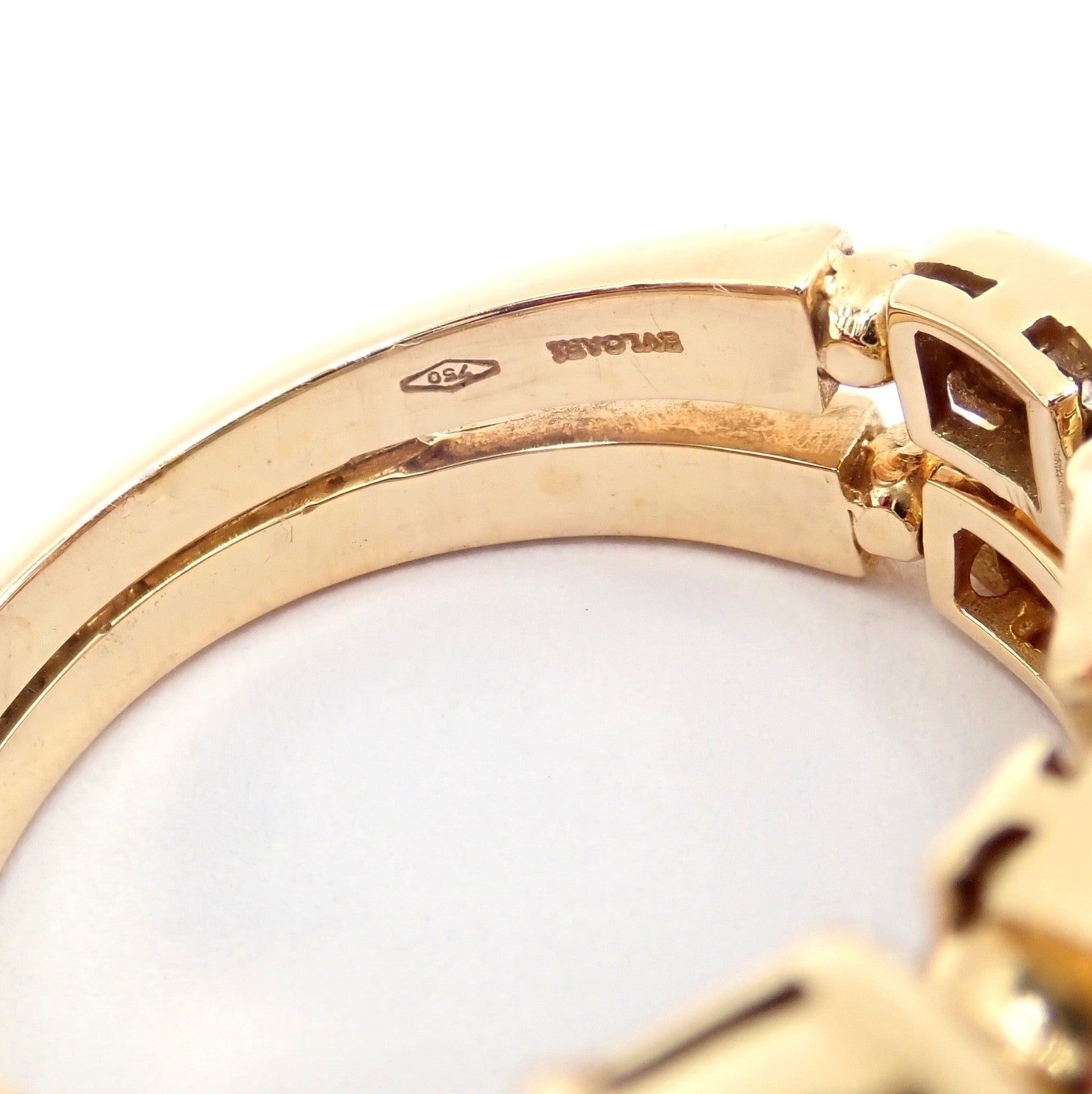 Bulgari Jewelry & Watches:Fine Jewelry:Rings Bulgari Bulgari Allegra 18k Gold Diamond Peridot Tourmaline Band Ring