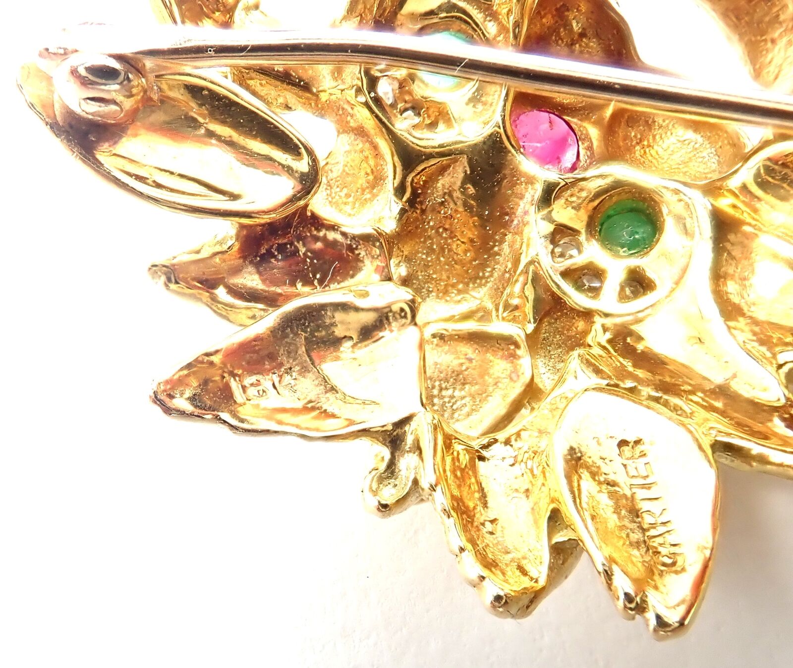 Cartier Jewelry & Watches:Fine Jewelry:Brooches & Pins Authentic! Cartier Whimsical Dragon Lion 18k Yellow Gold Diamond Ruby Pin Brooch