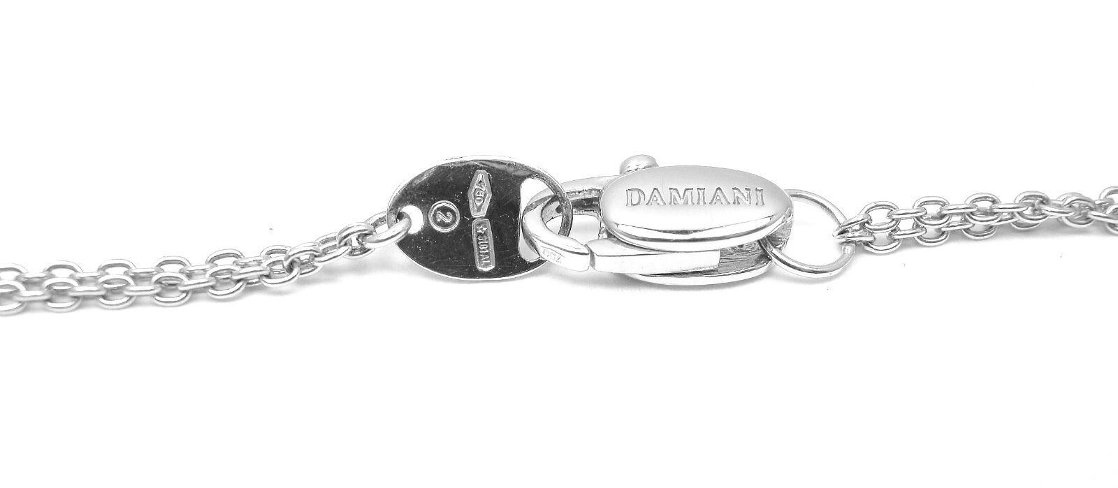 Damiani Jewelry & Watches:Fine Jewelry:Necklaces & Pendants Authentic Damiani 18k White Gold Diamond Drop Cluster Pendant Necklace