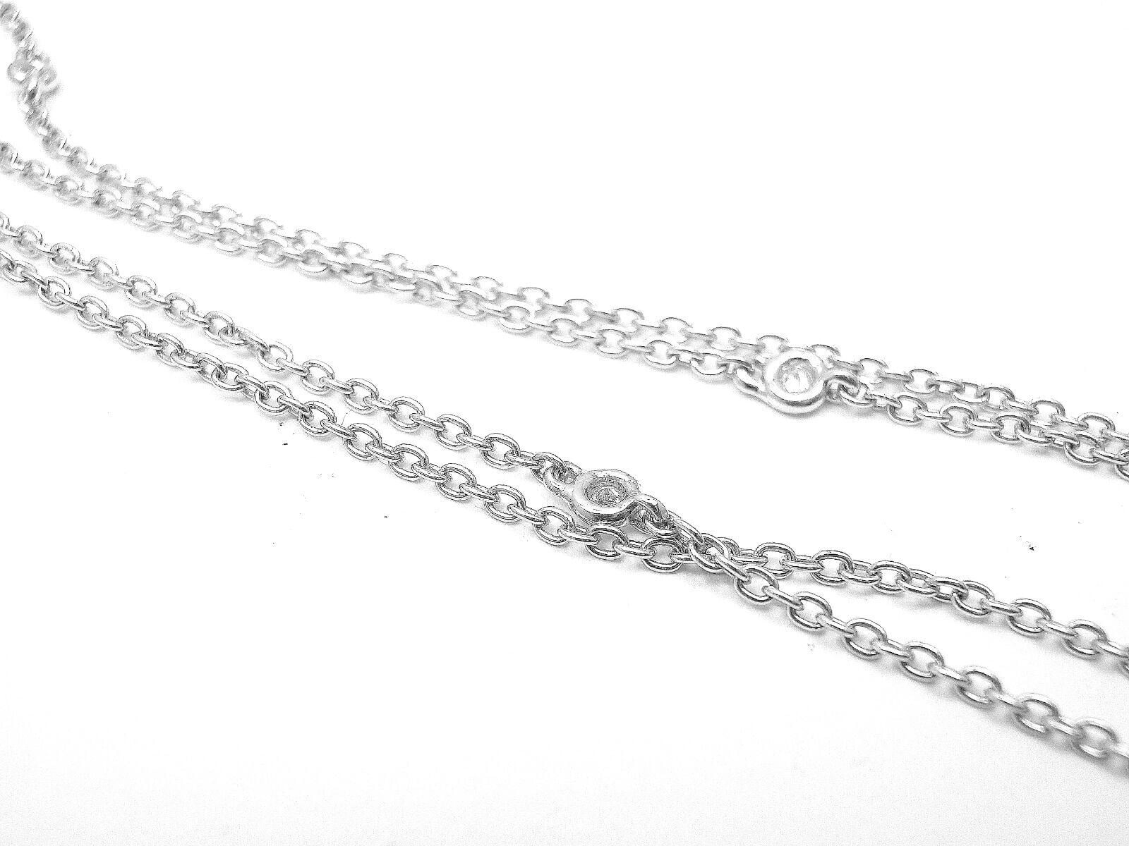 Damiani Jewelry & Watches:Fine Jewelry:Necklaces & Pendants Authentic Damiani 18k White Gold Diamond Drop Cluster Pendant Necklace