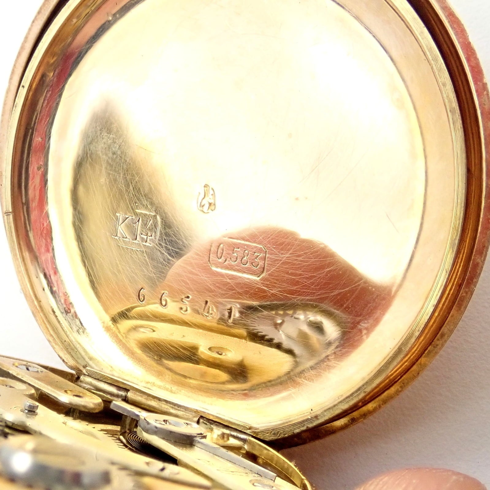 Estate Jewelry & Watches:Watches, Parts & Accessories:Watches:Pocket Watches Vintage! Swiss 14k Yellow Gold Ladies Pocket Watch 33mm High Grade Movement