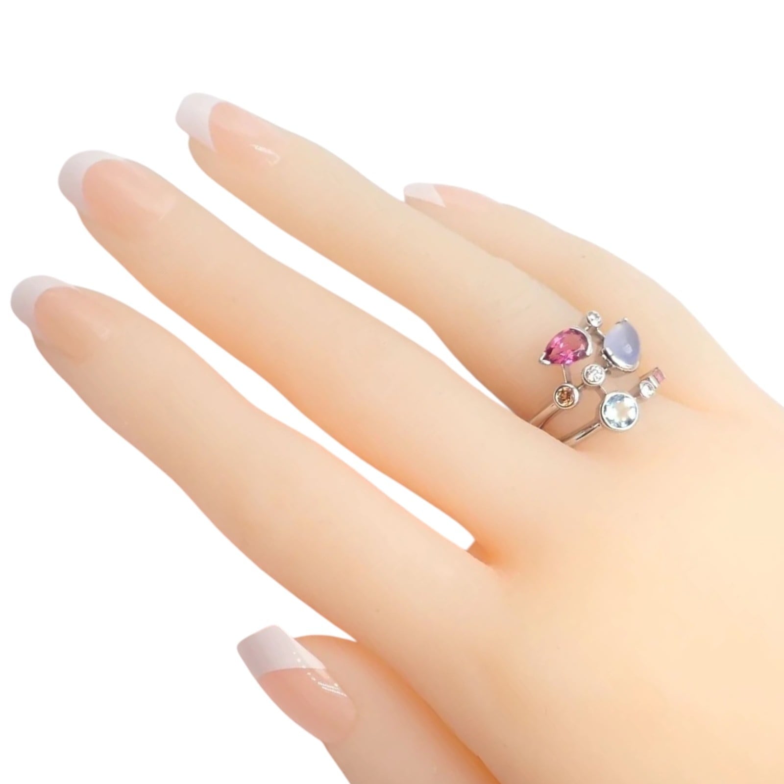 Cartier Jewelry & Watches:Fine Jewelry:Rings Authentic! Cartier Meli Melo Platinum Chalcedony Tourmaline Garnet Diamond Ring