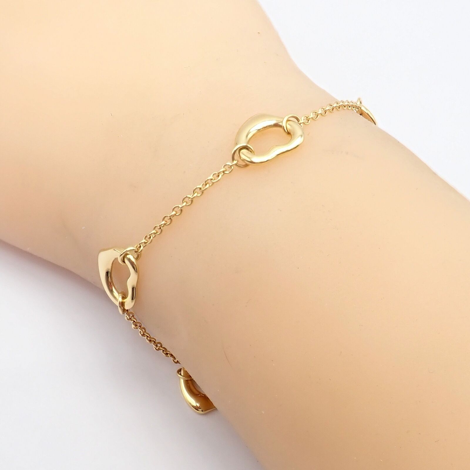 Vintage Tiffany & Co. 18k Yellow Gold Peretti 5 Loving Heart Bracelet | Fortrove