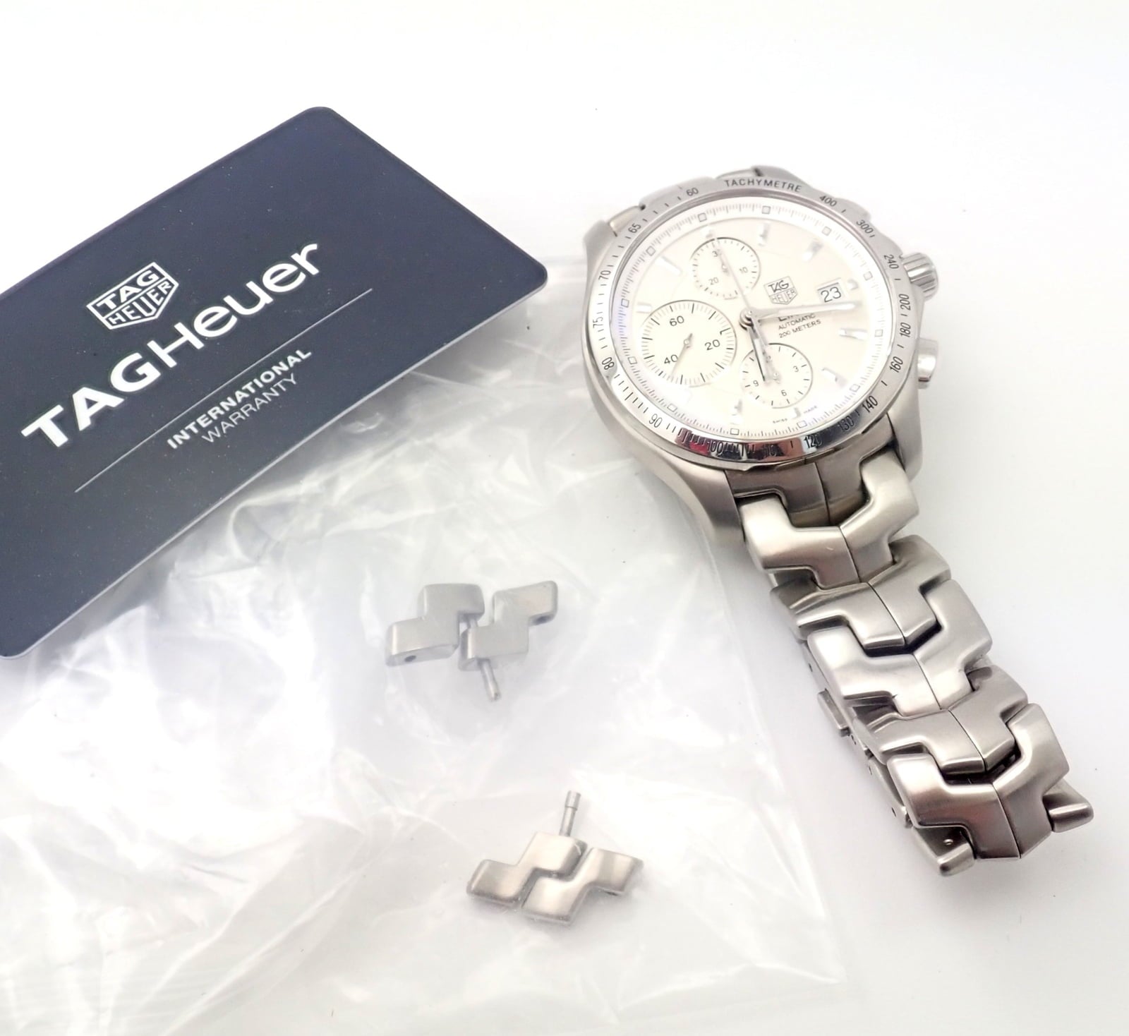 Tag Heuer Jewelry & Watches:Watches, Parts & Accessories:Watches:Wristwatches Authentic Tag Heuer Link Automatic Calibre 16 CJF2111-0 Exhibition Mens Watch