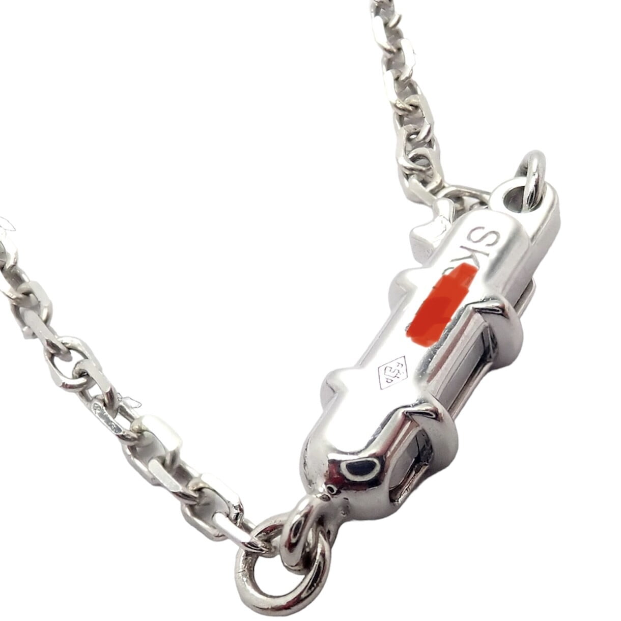 Rare! Authentic Cartier 18k White Gold Diamond Love 8 Station 36" Long Necklace | Fortrove