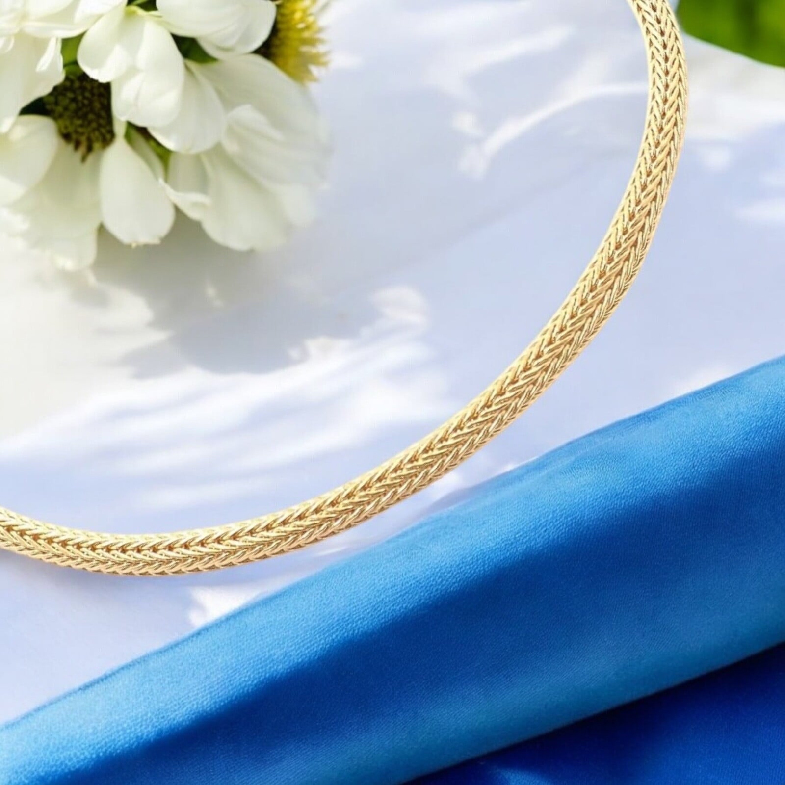 Tiffany & Co. Jewelry & Watches:Fine Jewelry:Necklaces & Pendants Authentic! Vintage Tiffany & Co 18k Yellow Gold Foxtail Link Chain Necklace