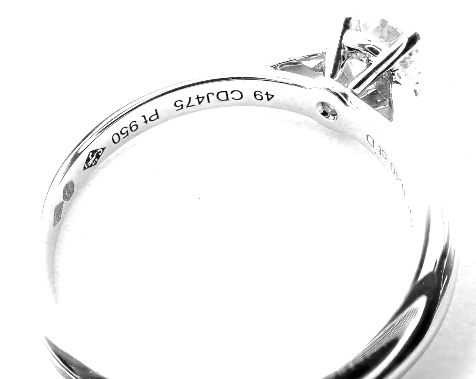 Cartier Jewelry & Watches:Fine Jewelry:Rings Authentic! Cartier Platinum .40ct VVS1/G Diamond Solitaire Engagement Ring