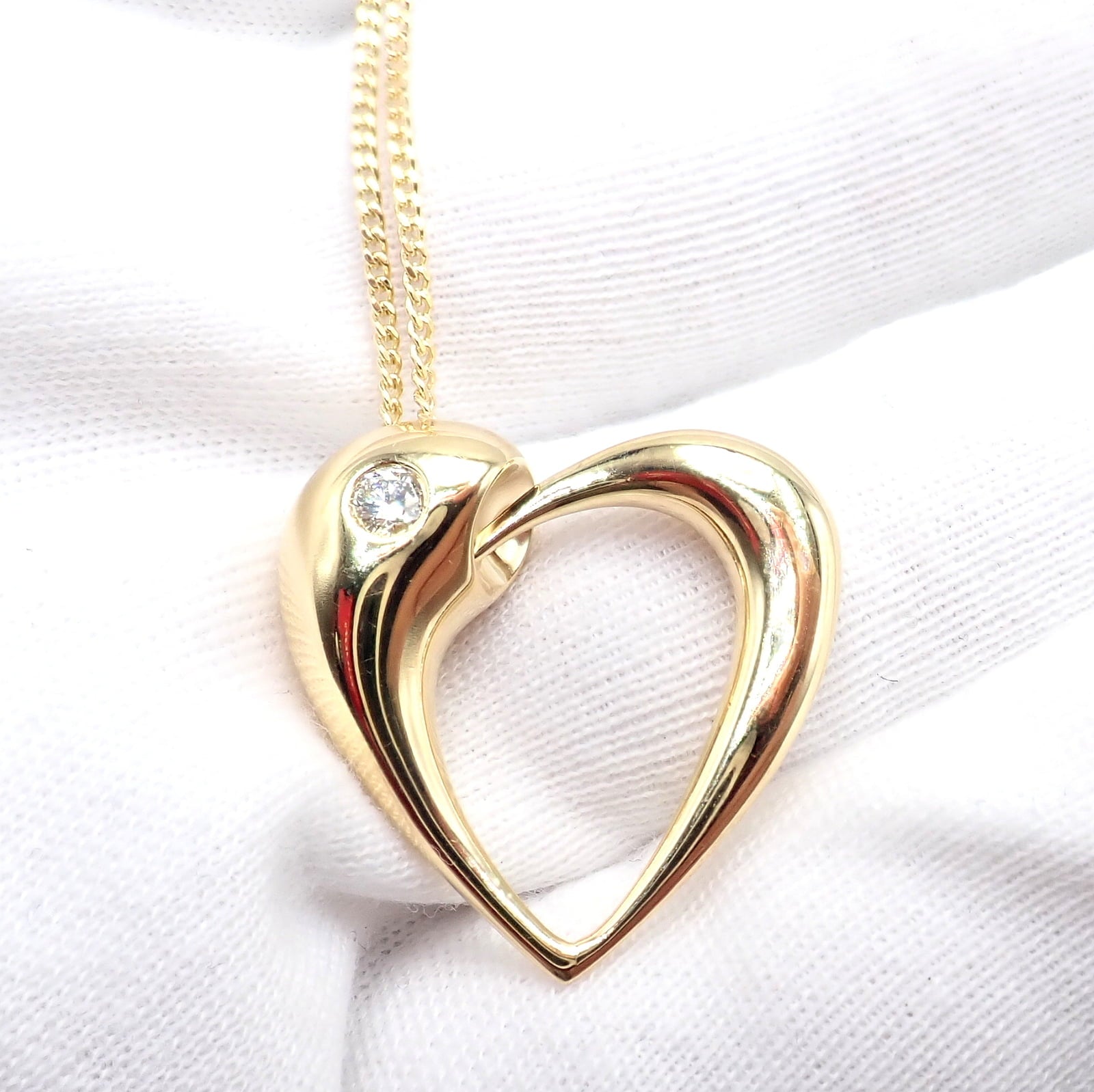 Georg Jensen Jewelry & Watches:Fine Jewelry:Necklaces & Pendants Rare Georg Jensen 18K Yellow Gold Diamond Snake Eating Tail Ouroboros Necklace