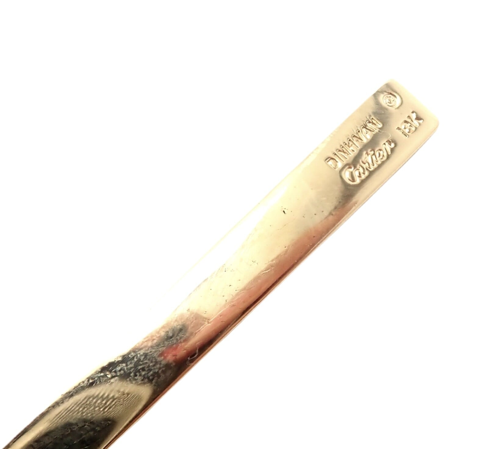 Rare! Vintage Authentic Cartier Dinh Van 18k Yellow Gold Long Quill Brooch Pin | Fortrove