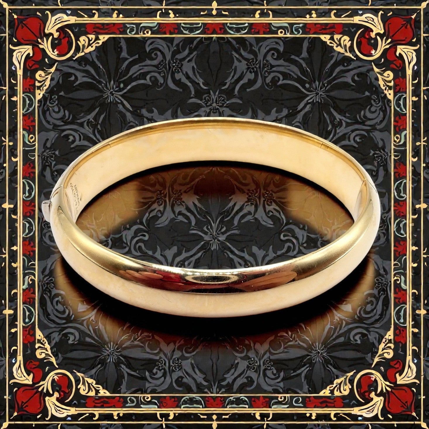 Authentic! Tiffany & Co 18k Yellow Gold Bangle Signature Bracelet | Fortrove