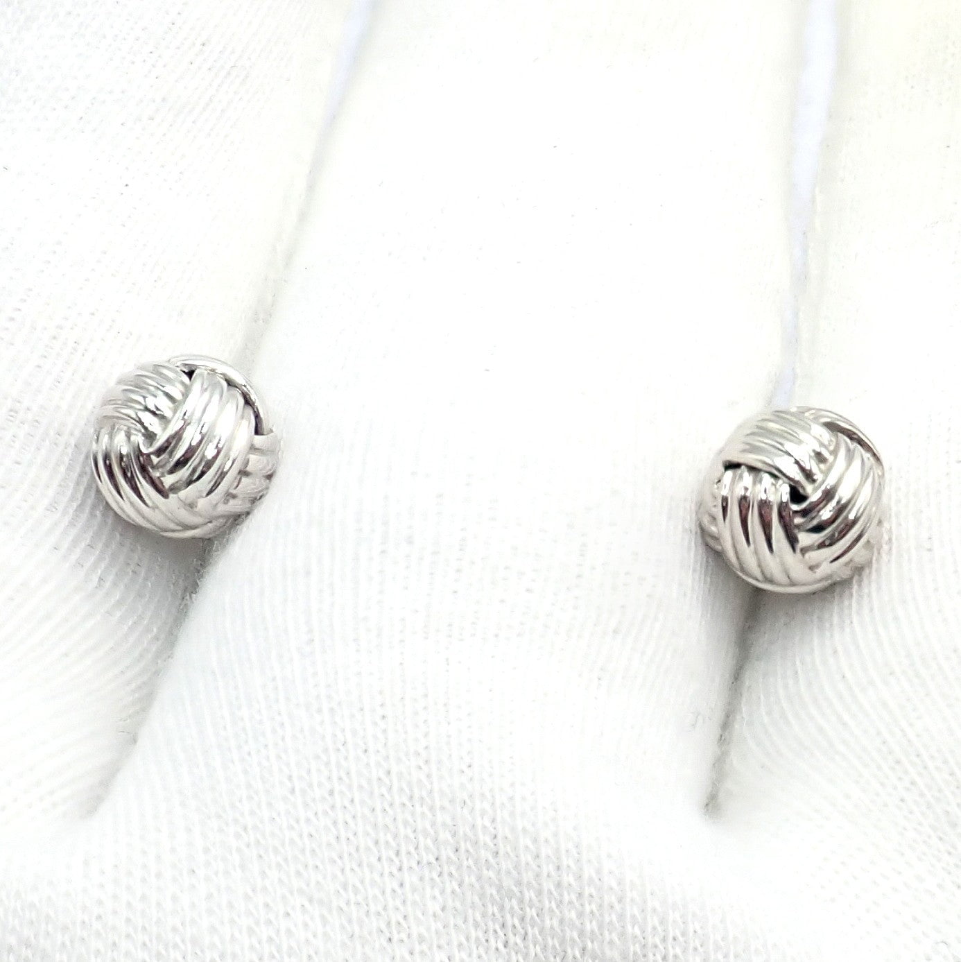 Authentic Tom Ford 18k White Gold Signature Classic Rope Knot