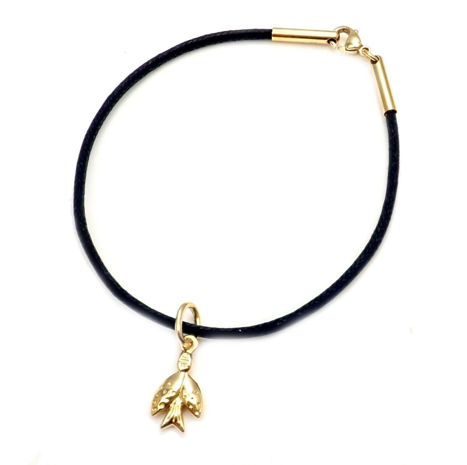 Temple St Clair 18k Flying Dove Charm Cord Bracelet | Fortrove