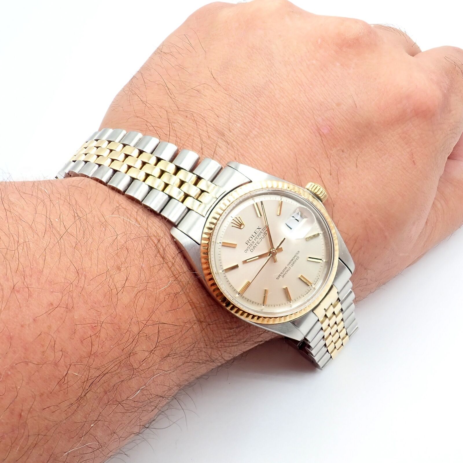 Rolex Oyster Perpetual Watch Datejust 36mm Stainless 18K Gold Jubilee Band Mens | Fortrove