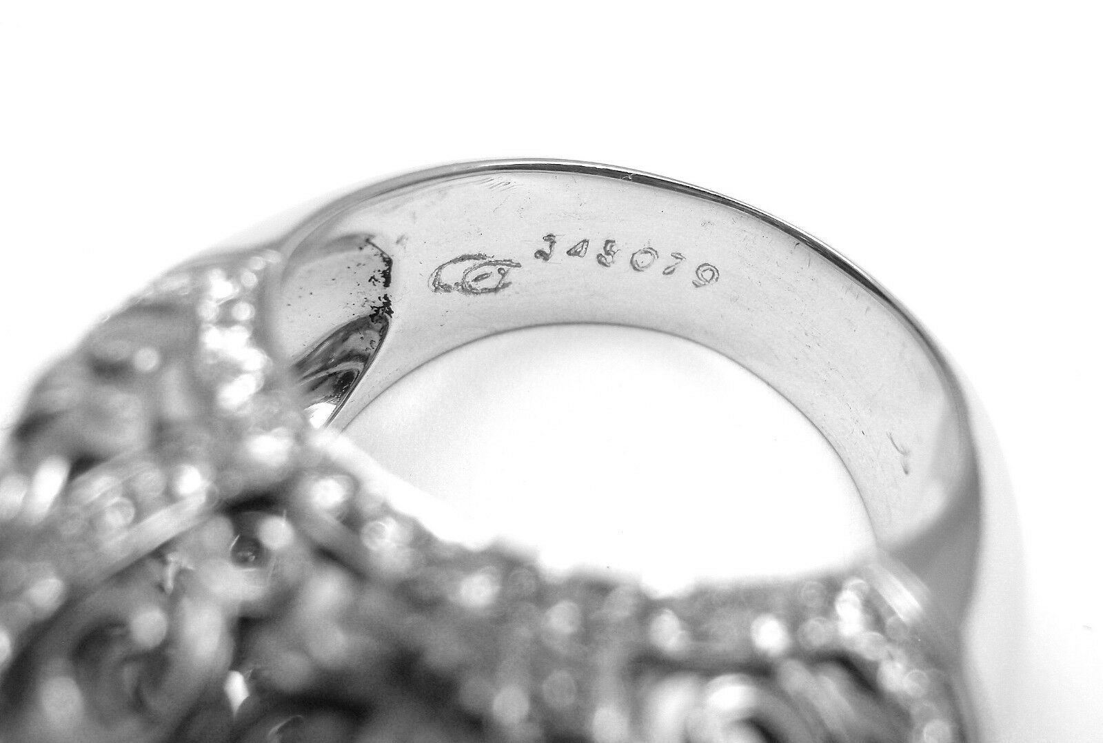 New! Authentic Carrera Y Carrera Taj Mahal 18k White Gold Diamond Ring Cert. | Fortrove