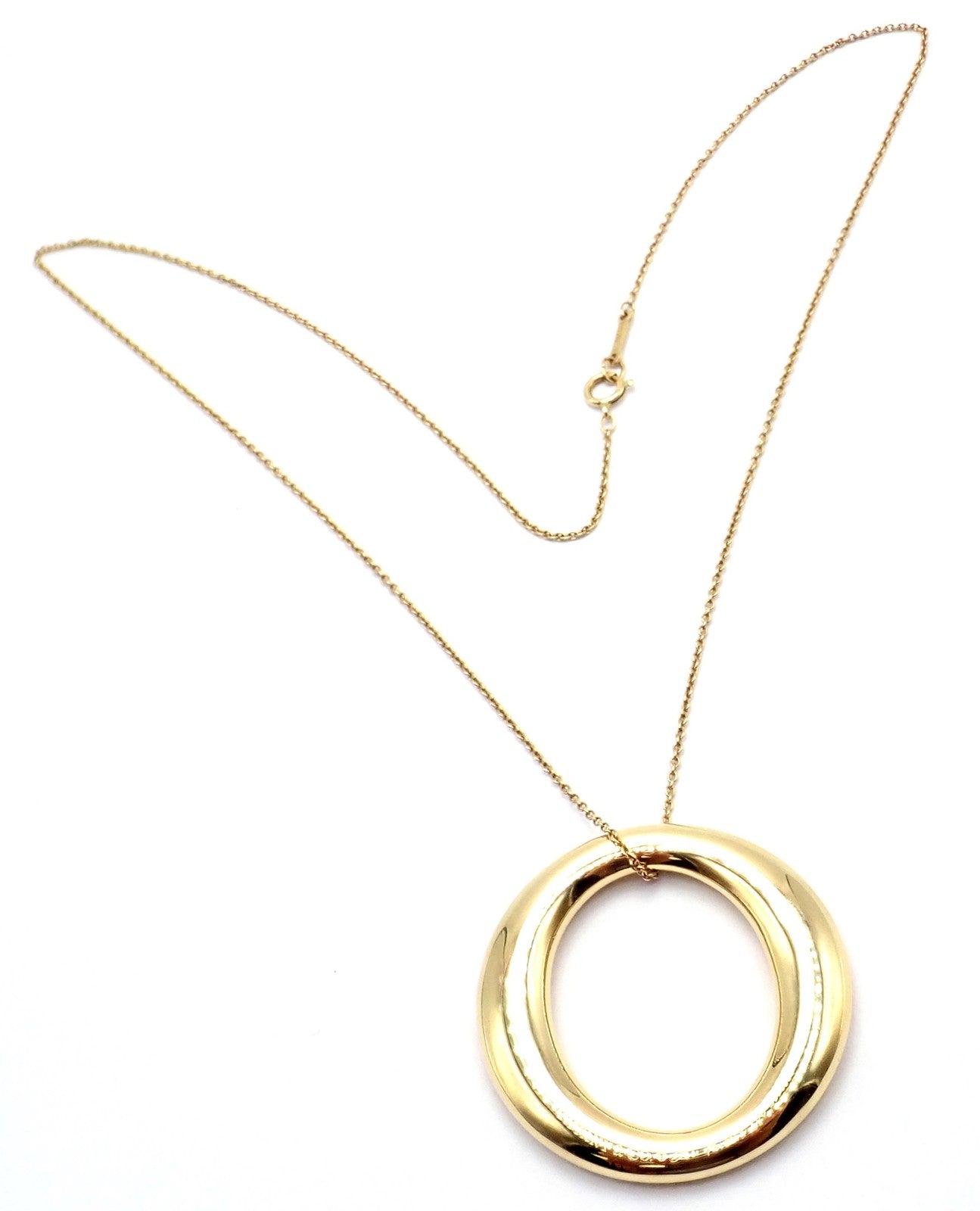 Tiffany & Co. Jewelry & Watches:Fine Jewelry:Necklaces & Pendants Authentic! Tiffany & Co Sevillana 18k Yellow Gold Peretti Large Pendant Necklace