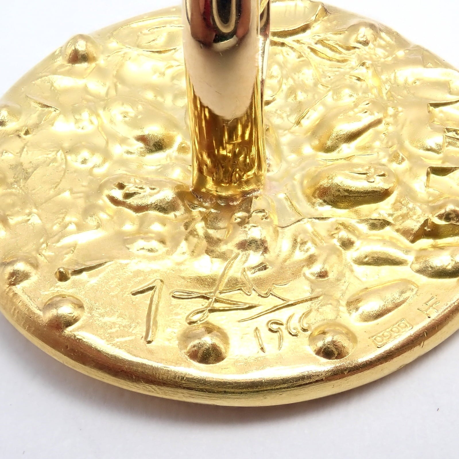 Salvador Dali for Piaget Jewelry & Watches:Men's Jewelry:Cufflinks Authentic Salvador Dali D'or for Piaget 18k & 22k Yellow Gold Cufflinks